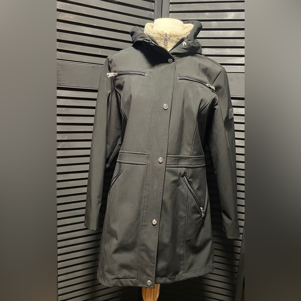 Ralph‎ Lauren Black Trench Coat - Picture 6 of 10